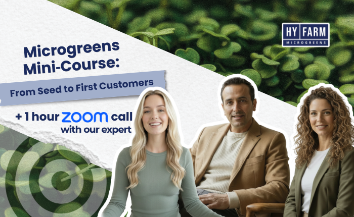 Microgreens Mini‑Course: From Seed to First Customers + 1h Zoom Call
